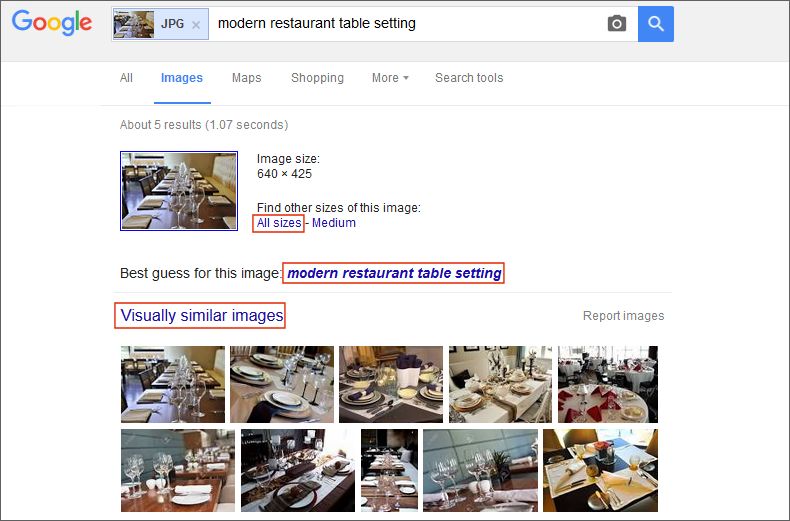 finding visually similar images