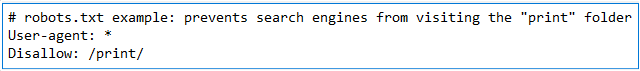 robots txt example