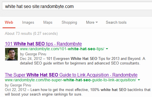 relevant search results pages
