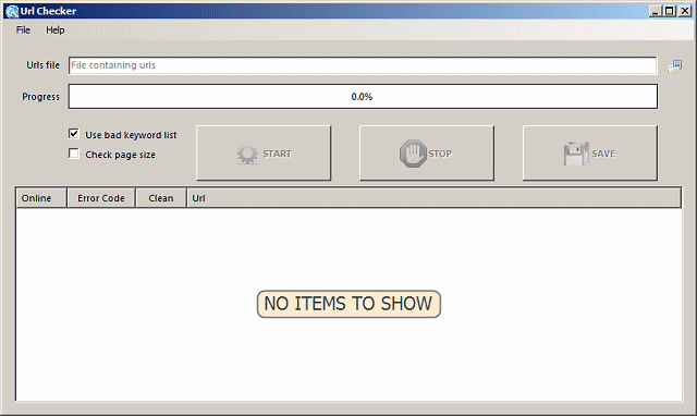 main program window