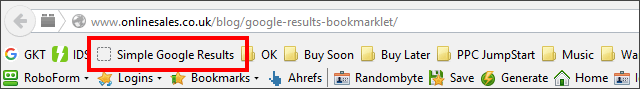google results bookmarklet