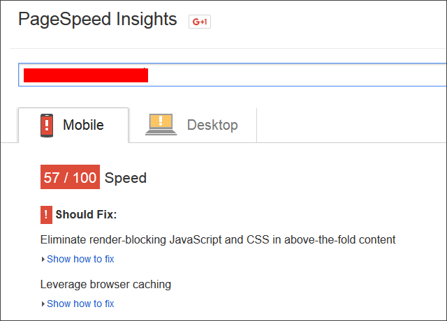 google pagespeed insights